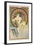 Woman with Poppies, 1898-Alphonse Mucha-Framed Giclee Print