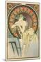 Woman with Poppies, 1898-Alphonse Mucha-Mounted Giclee Print