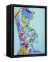 Woman with Raised Arm-Diana Ong-Framed Stretched Canvas