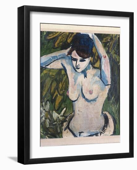 Woman with Raised Arms, 1910-Ernst Ludwig Kirchner-Framed Giclee Print