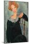 Woman with Red Hair, 1917 (Oil on Canvas)-Amedeo Modigliani-Mounted Giclee Print