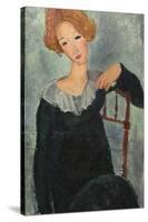 Woman with Red Hair, 1917-Amedeo Modigliani-Stretched Canvas