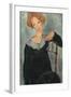 Woman with Red Hair, 1917-Amedeo Modigliani-Framed Art Print