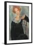 Woman with Red Hair, 1917-Amedeo Modigliani-Framed Art Print