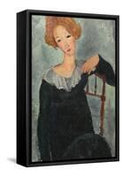 Woman with Red Hair, 1917-Amedeo Modigliani-Framed Stretched Canvas