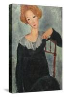 Woman with Red Hair, 1917-Amedeo Modigliani-Stretched Canvas