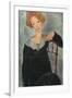 Woman with Red Hair, 1917-Amedeo Modigliani-Framed Art Print