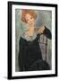 Woman with Red Hair, 1917-Amedeo Modigliani-Framed Art Print