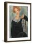 Woman with Red Hair, 1917-Amedeo Modigliani-Framed Art Print