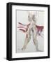 Woman with Red-Jerry Brody-Framed Art Print