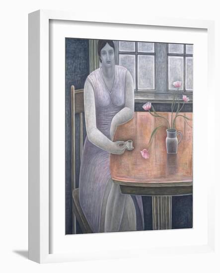 Woman with Small Cup-Ruth Addinall-Framed Giclee Print