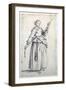 Woman with Spindle-Jacques Callot-Framed Giclee Print