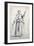 Woman with Spindle-Jacques Callot-Framed Giclee Print