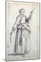 Woman with Spindle-Jacques Callot-Mounted Giclee Print