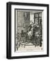 Woman with Spinning Wheel-null-Framed Giclee Print
