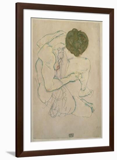 Woman with Spread Legs, 1914-Egon Schiele-Framed Giclee Print