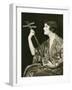 Woman with String Instrument-null-Framed Photo