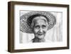 Woman with tatooed face, Mrauk U, Myanmar, Burma-Tim Mannakee-Framed Photographic Print