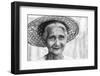 Woman with tatooed face, Mrauk U, Myanmar, Burma-Tim Mannakee-Framed Photographic Print