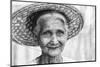 Woman with tatooed face, Mrauk U, Myanmar, Burma-Tim Mannakee-Mounted Photographic Print