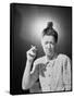 Woman with Top Knot Smoking-Philip Gendreau-Framed Stretched Canvas