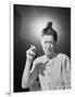 Woman with Top Knot Smoking-Philip Gendreau-Framed Photographic Print