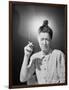 Woman with Top Knot Smoking-Philip Gendreau-Framed Photographic Print