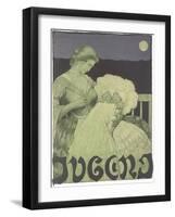 Woman with Twin Babies-Found Image Press-Framed Giclee Print
