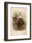 Woman with Two Greyhounds-null-Framed Photographic Print