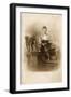 Woman with Two Greyhounds-null-Framed Photographic Print