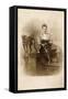 Woman with Two Greyhounds-null-Framed Stretched Canvas