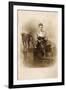 Woman with Two Greyhounds-null-Framed Photographic Print