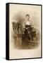 Woman with Two Greyhounds-null-Framed Stretched Canvas
