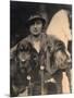 Woman with Two Pedigree Bloodhounds-null-Mounted Photographic Print