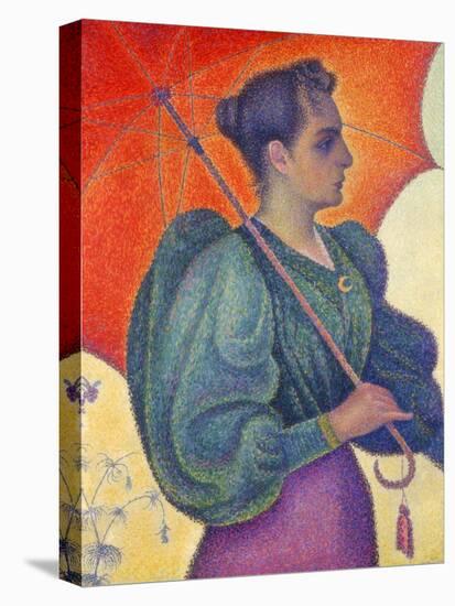 Woman with Umbrella, 1898-Paul Signac-Stretched Canvas