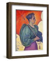 Woman with Umbrella, 1898-Paul Signac-Framed Giclee Print