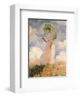 Woman With Umbrella-Claude Monet-Framed Art Print