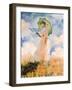 Woman With Umbrella-Claude Monet-Framed Art Print