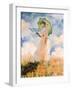 Woman With Umbrella-Claude Monet-Framed Art Print