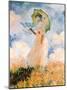 Woman With Umbrella-Claude Monet-Mounted Art Print