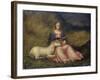 Woman with Unicorn, C. 1510-null-Framed Giclee Print