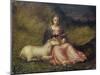 Woman with Unicorn, C. 1510-null-Mounted Giclee Print