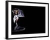 Woman with Veil in Motion-Antonino Barbagallo-Framed Photographic Print