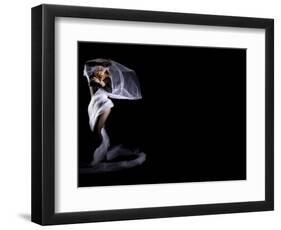 Woman with Veil in Motion-Antonino Barbagallo-Framed Photographic Print