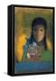Woman with Wildflowers, C1900-Odilon Redon-Framed Stretched Canvas