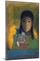 Woman with Wildflowers, C1900-Odilon Redon-Mounted Giclee Print