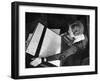 Woman Working in the Hearst Accounting Office-Peter Stackpole-Framed Photographic Print