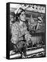 Woman Working in the Silk Industry, Samarkand, Uzbekistan, 1936-null-Framed Stretched Canvas