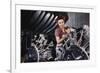 Woman Working on Aircraft Engines-null-Framed Art Print