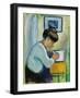 Woman Writing, 1910-August Macke-Framed Giclee Print